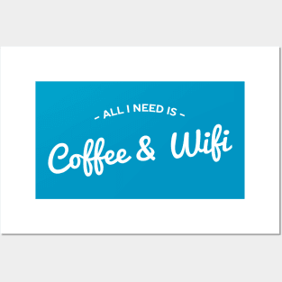 Cool Coffee and Internet T-Shirt Posters and Art